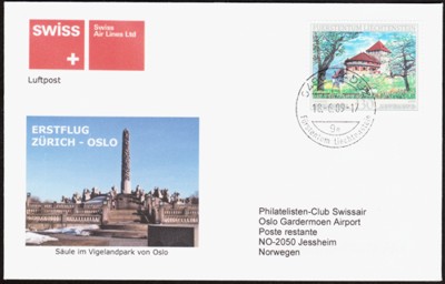 Zuerich Oslo ab Lichtenstein